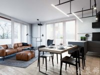 現(xiàn)代風格家居裝修裝飾室內設計效果-A8100-3