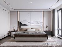 新中式風格家居裝修裝飾室內(nèi)設(shè)計效果-G608-4